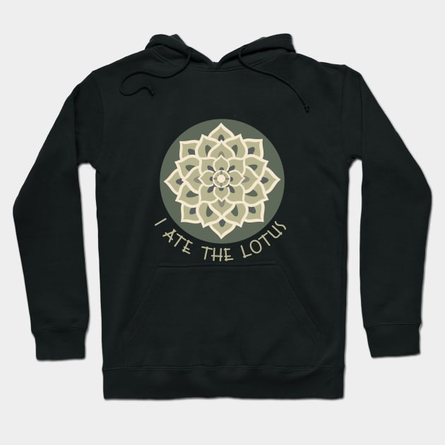 Green Lotus Hoodie by ArtHouse